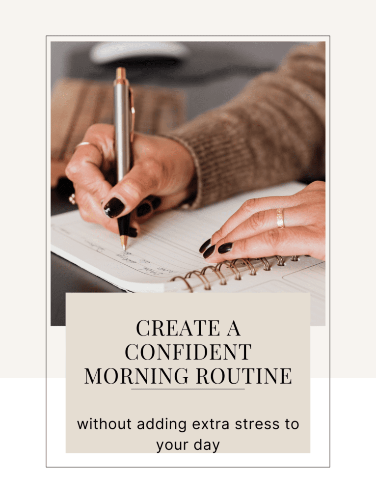 Women with confidence and painted nails journaling